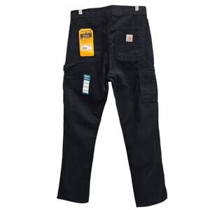 Carhartt Relaxed Fit Twill Utility Work Pants, Black, 30x34